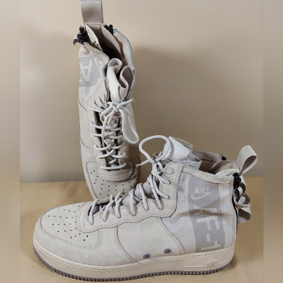 Size 12 - Nike Air Force 1 SF Mid Suede Vast Gray - Picture 5 of 11